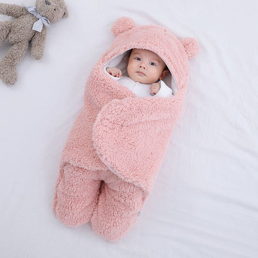 Baby Quilt Blanket – Soft Thickened Anti-Shock Infant Sleeping Bag for Autumn & Winter | Newborn Swaddle Wrap 0-9 Months, 11 Colors