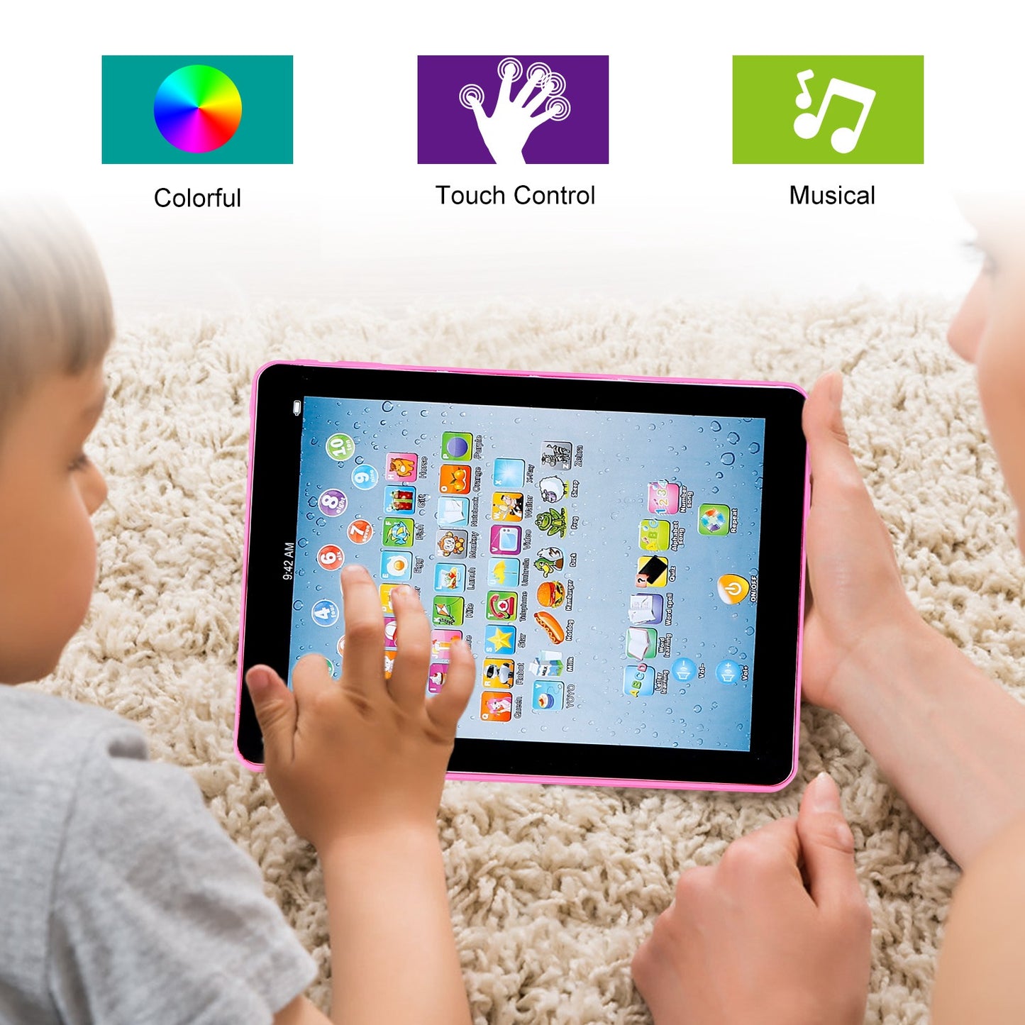 Baby Learning Tablet Toy – Educational ABC & Number Pad for Toddlers | Touch Screen, Ages 1-6