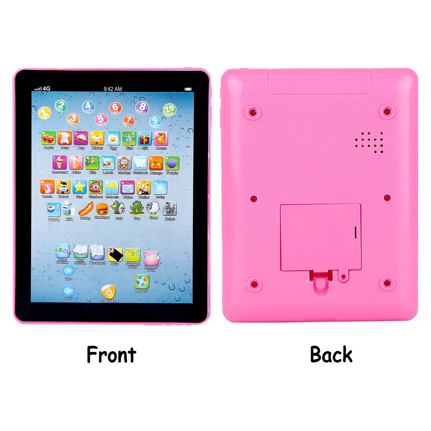 Baby Learning Tablet Toy – Educational ABC & Number Pad for Toddlers | Touch Screen, Ages 1-6