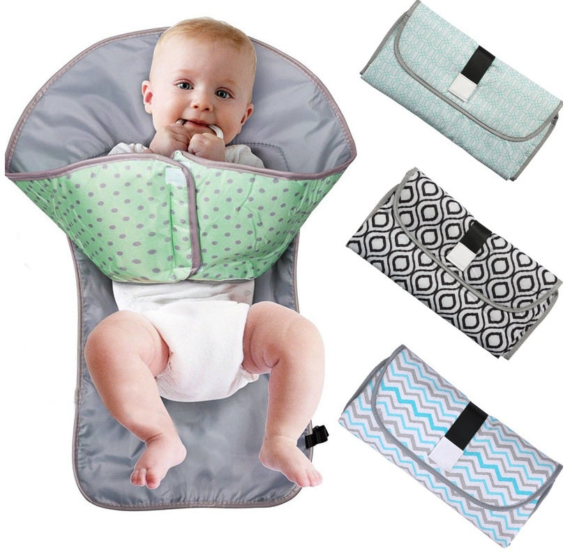 Portable Baby Changing Pad – Waterproof Foldable Diaper Clutch for Travel, Stroller & On-the-Go Moms