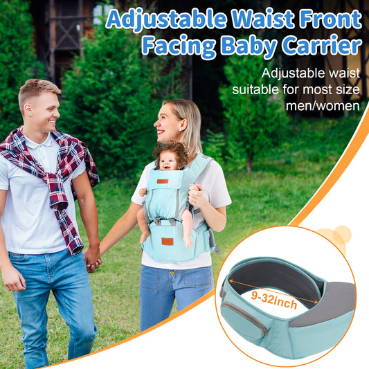 Baby Carrier with Hip Seat – Multi-functional Ergonomic Waist Stool for Newborns, Infants & Toddlers | Front & Back Carry