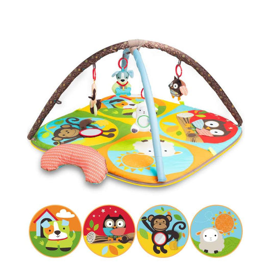 Baby Play Mat - Zoo Theme Activity Gym (0-6 Months)
