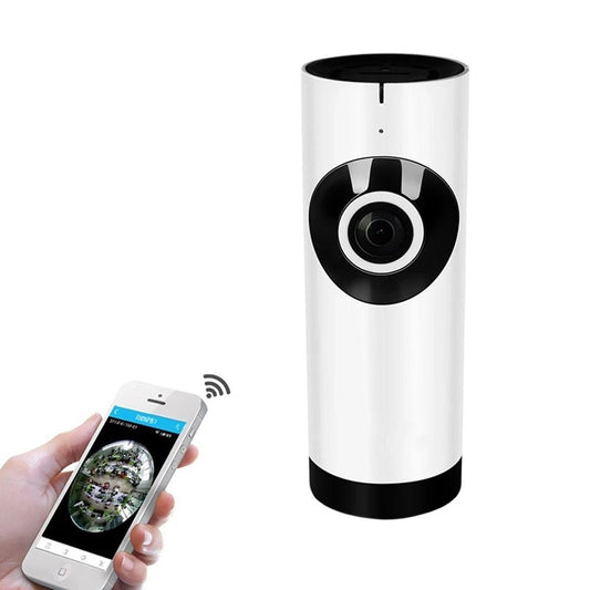 Smart WiFi Baby Monitor – 180° Wide Angle Wireless Security Camera with Night Vision & Two-Way Audio | App Remote Viewing, Cylinder Design