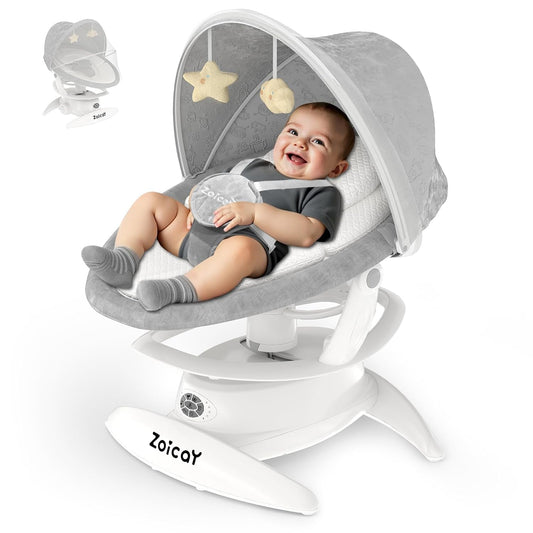 Electric Baby Swing | Motion Detection, 12 Lullabies & 5 Speeds for Newborns