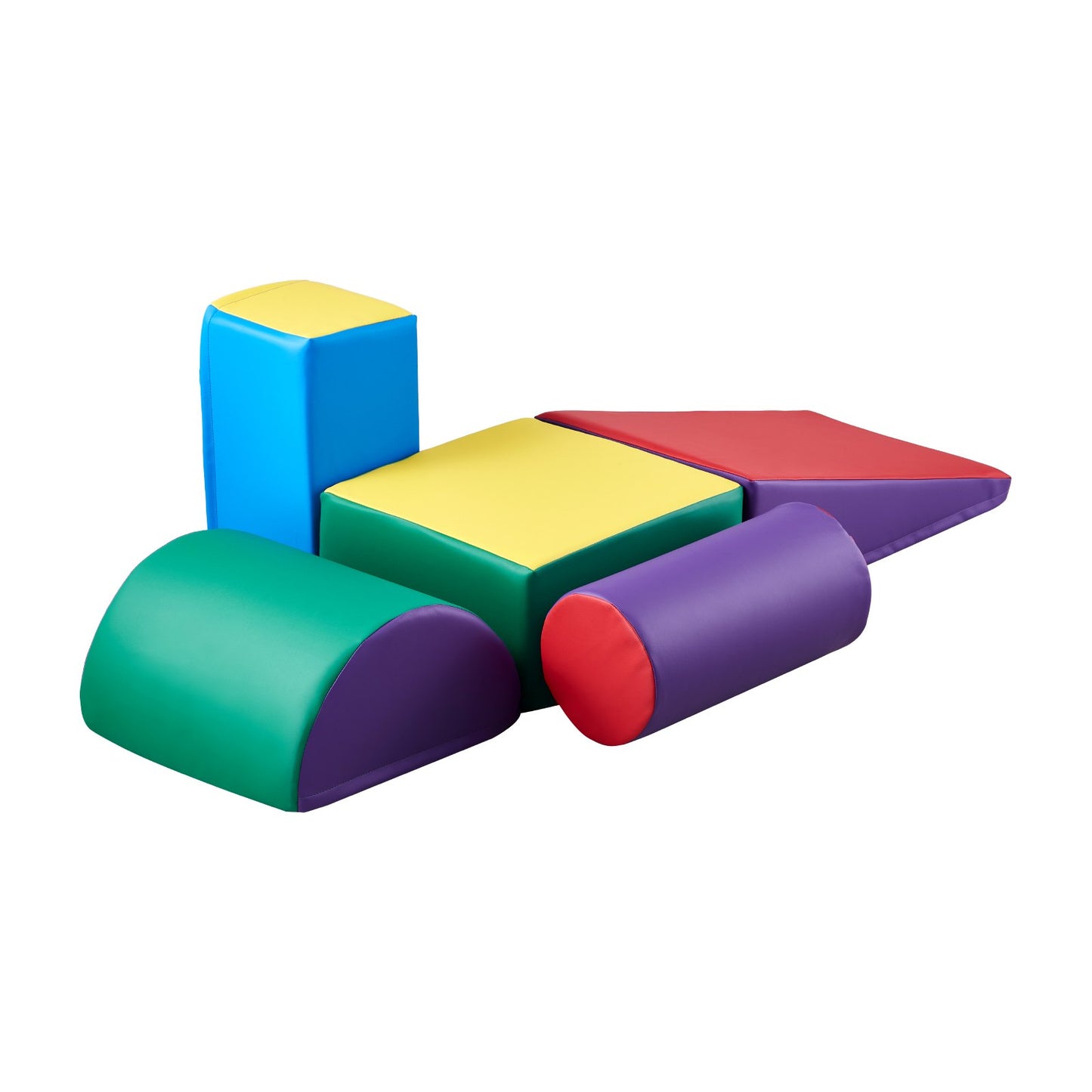 Kids Foam Climbing Blocks Set – 5 Piece Indoor Climbing Toys for Toddlers & Preschoolers | Safe Soft Play Set
